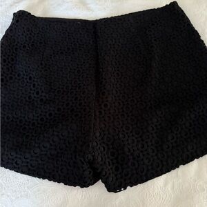 Banana Republic Black Eyelet Shorts